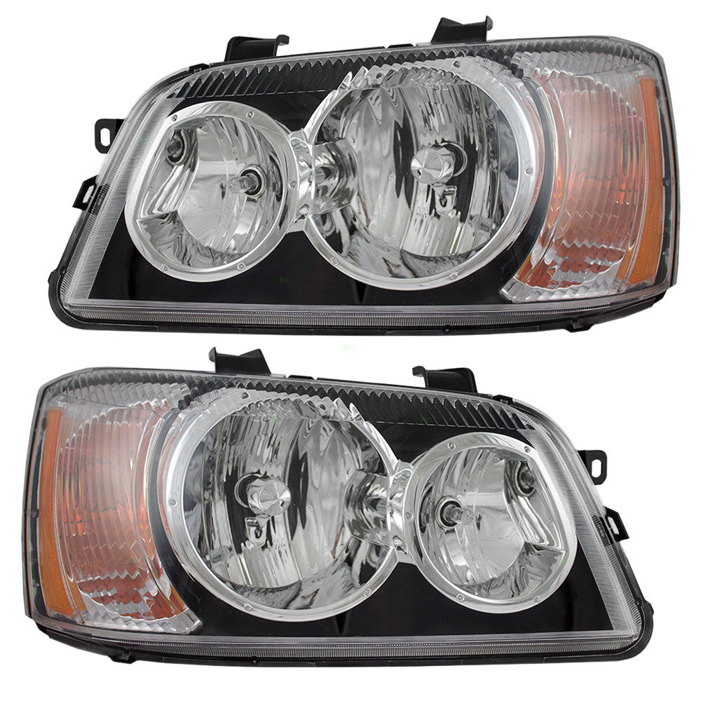 Beaver Motor Coach Contessa Replacement Headlight Assembly Pair (Left & Right)