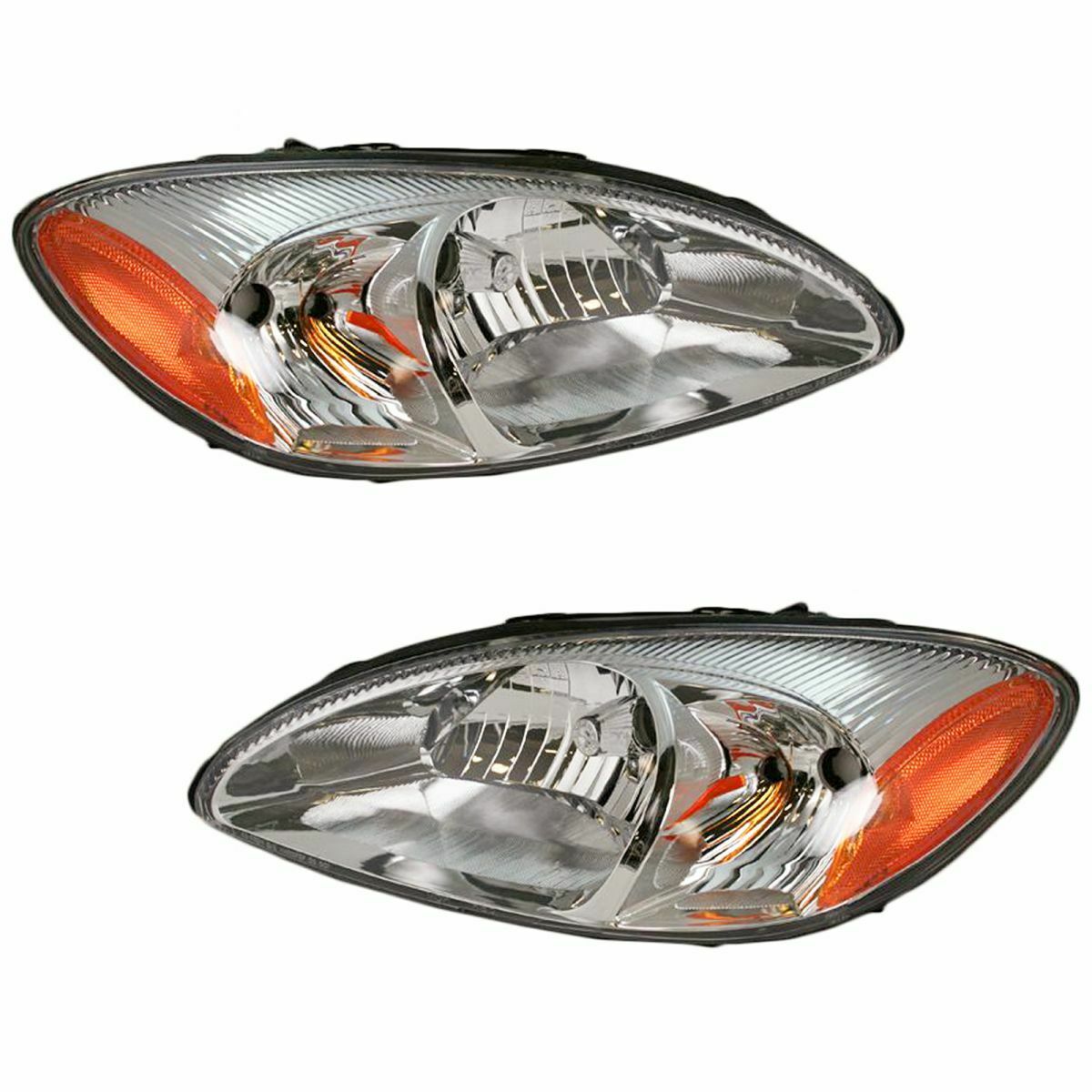 Newmar Kountry Star 2005-2008 RV Motorhome Pair Black Headlights Head Lights Front Lamps Left & Right 