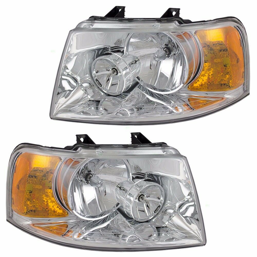 National RV Pacifica Headlight Head Lamp Assembly Pair (Left & Right)