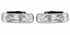 Winnebago Vista Clear Chrome Headlight Assembly Pair (Left & Right)