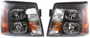Safari Simba Black Headlights Assembly Pair (Left & Right)