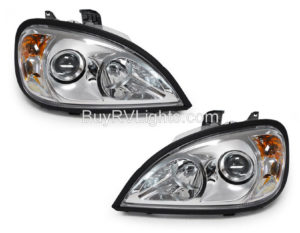 Dynamax Grand Sport Ultra Chrome Projector Right & Left Side Headlight Assemblies Pair