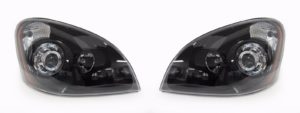 Renegade Ikon Black Projector Headlights Head Lamps Unit Pair (Left & Right)