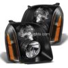 Fleetwood Discovery Black Headlights Unit Pair (Left & Right)