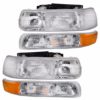 National RV Dolphin Replacement Headlights & Turn Signal Lamps Assembly Pair (Left & Right)