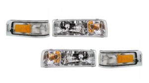Rexhall Aerbus Headlights Assembly & Signal Lights 4 Piece Set (Left & Right)
