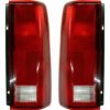Fleetwood American Eagle Replacement Upper & Lower Rear Lights Tail Lamps 4 Piece Set (Left & Right)