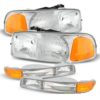 Tiffin Allegro (28ft-32ft) Replacement Headlight Assembly & Turn Signal Light 4 Piece Set (Left & Right)