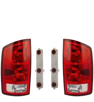 Holiday Rambler Vacationer Replacement Tail Light Units & Connector Plates 4 Piece Set (Left & Right)