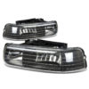 Itasca Sunova Clear Black Headlight Unit Pair (Left & Right)