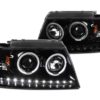 Newmar Mountain Aire (40ft & 43ft) Black Projector LED Headlights & Corner Turn Signal Lamps Set (Left & Right)