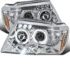 Fleetwood Discovery Chrome Projector LED Headlight Assembly Pair (Left & Right)