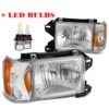 Fleetwood Discovery Chrome LED Headlight Assembly & Corner Light Unit Pair (Left & Right)