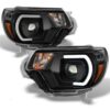 Newmar Kountry Star Black Projector Headlight LED DRL Pair (Left & Right)