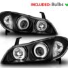 Thor Motor Coach Tuscany Black Projector Headlight Assembly Pair (Left & Right)