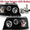 Holiday Rambler Ambassador Black Projector LED Headlights with LED DRL & Turn Signal Lights Pair