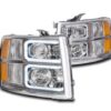 Jayco Alante Performance Chrome Projector LED DRL Headlights Pair (Left & Right)