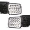 Safari Cheetah Chrome LED Headlight Assemblies Pair (Left & Right)