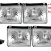 Monaco Signature Chrome Full Set LED Headlights (4) & Corner Lights (2) Unit Pair (Left & Right)