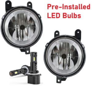 Fleetwood Revolution Replacement Fog Light Assembly Pair + LED Bulbs (Left & Right)