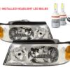 Country Coach Veranda Headlight Assembly Pair + LED Bulbs (Left & Right)