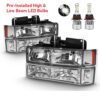 Fleetwood Discovery Clear Lens Chrome LED Headlights