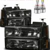 Fleetwood Discovery Clear Lens Black LED Headlights