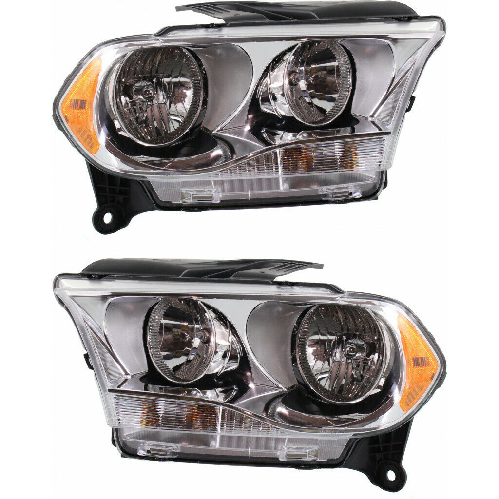 Newmar Ventana Chrome Headlight Assemblies Pair (Left & Right)