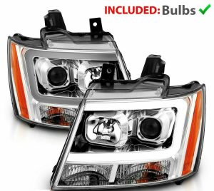 Tiffin Phaeton Chrome Projector Headlights Assembly Pair (Left & Right)