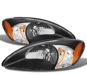 Newmar Kountry Star Black Headlight Assemblies Pair (Left & Right)