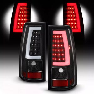 Monaco Knight Black LED Tail Light Assembly Pair (Left & Right)