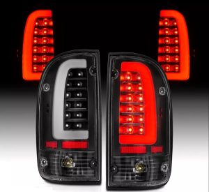 Fleetwood Terra 34N Black LED Tail Lights Rear Lamp Assembly Pair (Left & Right)