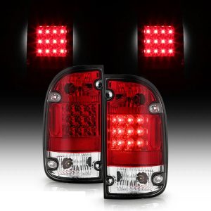Fleetwood Terra Red LED Tail Lights Rear Lamp Assembly Pair (Left & Right)