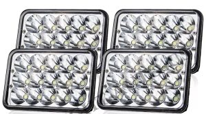 Fleetwood Southwind Chrome LED Headlights 4 Pieces (Left & Right)
