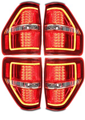 Tiffin Zephyr Replacement Red LED Tail Light Assembly 4 Piece Set (Left & Right)