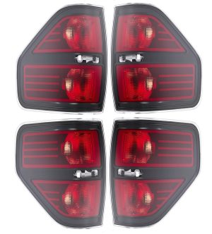 Tiffin Zephyr Replacement Smoked Tail Light Unit 4 Piece Set (Left & Right)