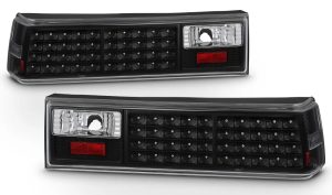 Tiffin Allegro Bus Black LED Tail Light Rear Lamp Unit Pair (Left & Right)
