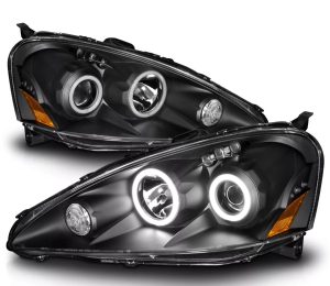 Newmar Essex Black Projector Headlight Assembly Pair (Left & Right)
