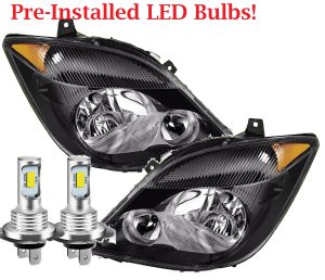 Itasca Navion Black LED Headlight Assembly Pair (Left & Right)