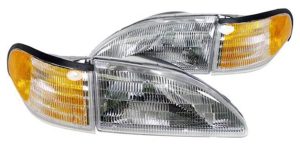 Tiffin Allegro Replacement Headlight Assemblies & Signal Lights 4 Piece Set (Left & Right)