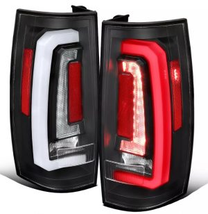 Winnebago Tour Black LED Tail Light Assembly 4 Piece Set Upper & Lower (Left & Right)