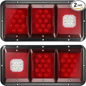 Tiffin Allegro Bay LED Tail Light Rear Lamp Assemblies Pair (Left & Right)