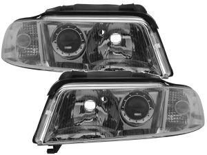 Damon Astoria Chrome Headlights Unit Pair (Left & Right)