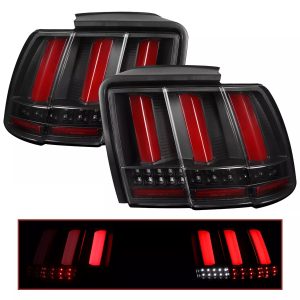 Tiffin Zephyr Black LED Rear Tail Light Lamps Assembly Pair (Left & Right)