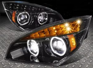 Renegade Explorer Black Full LED Headlights Head Lamps Assembly Pair (Left & Right)