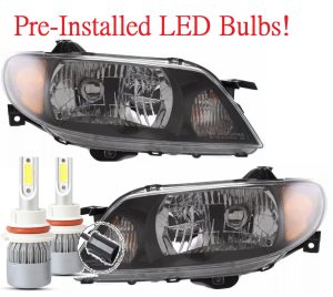 Coachmen Mirada Black LED Headlight Assembly Pair (Left & Right)