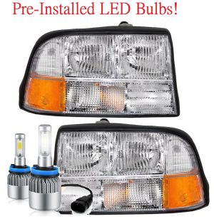 Safari Cheetah LED Headlight Assemblies Pair (Left & Right)