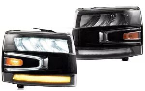 Jayco Alante Black Full LED Headlights Pair (Left & Right)
