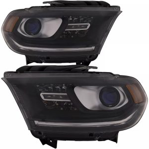 Newmar Ventana Black Headlight Assemblies Pair (Left & Right)