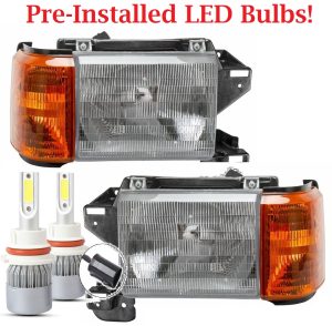 Fleetwood Pace Arrow LED Headlight Assembly & Corner Light Unit Pair (Left & Right)